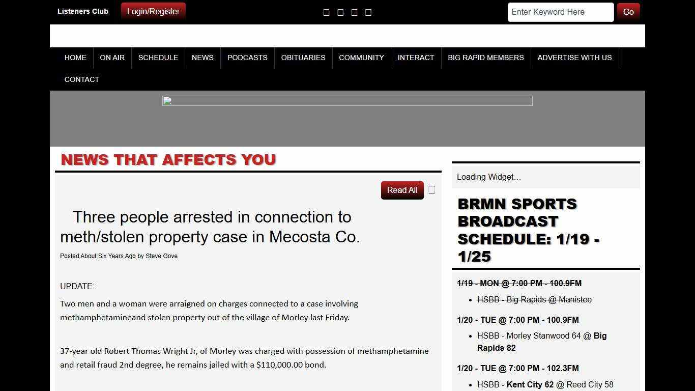 Three people arrested in connection to meth/stolen property case in Mecosta Co.